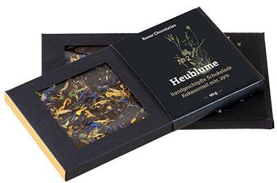 Heublume, mind. 72% Kakaoanteil. 80g