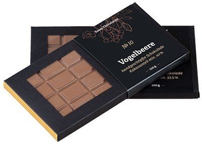 Vogelbeer mind. 40 % Kakaoanteil, 100g