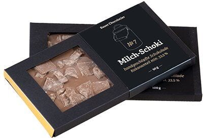 Vollmilch mind. 33,5 % Kakaoanteil, 90g